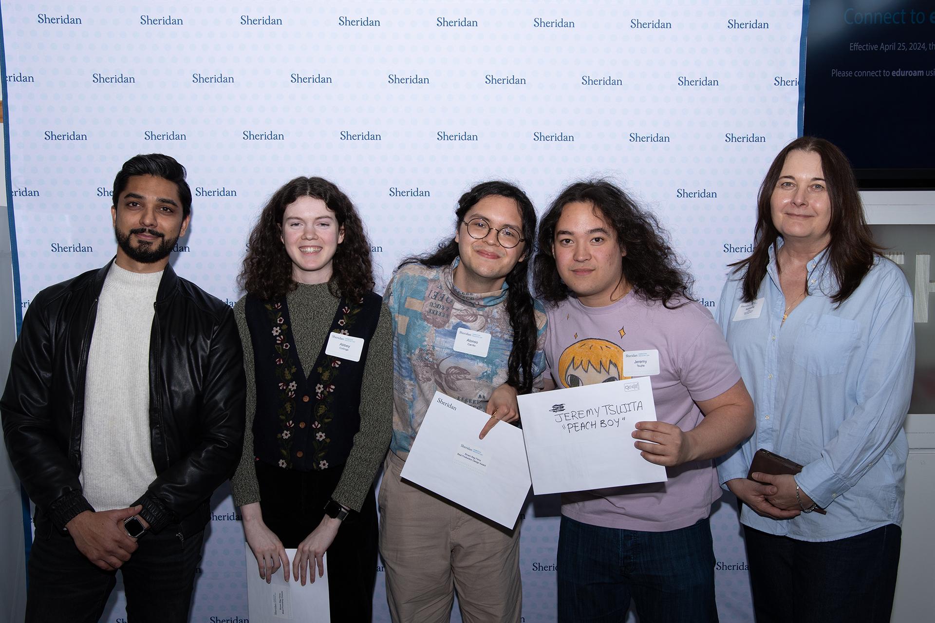 Sheridan Industry Day - Film festival winners and Brown Bag Films staff