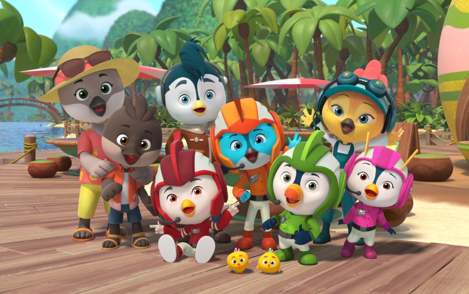 An image from the animated series Top Wing