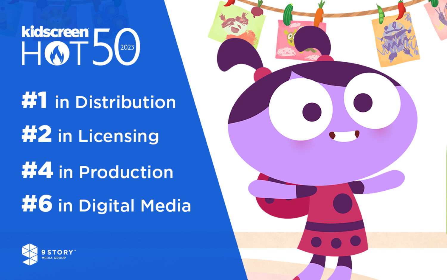 Kidscreen Hot50 Asset featuring Lu from Lu & The Bally Bunch