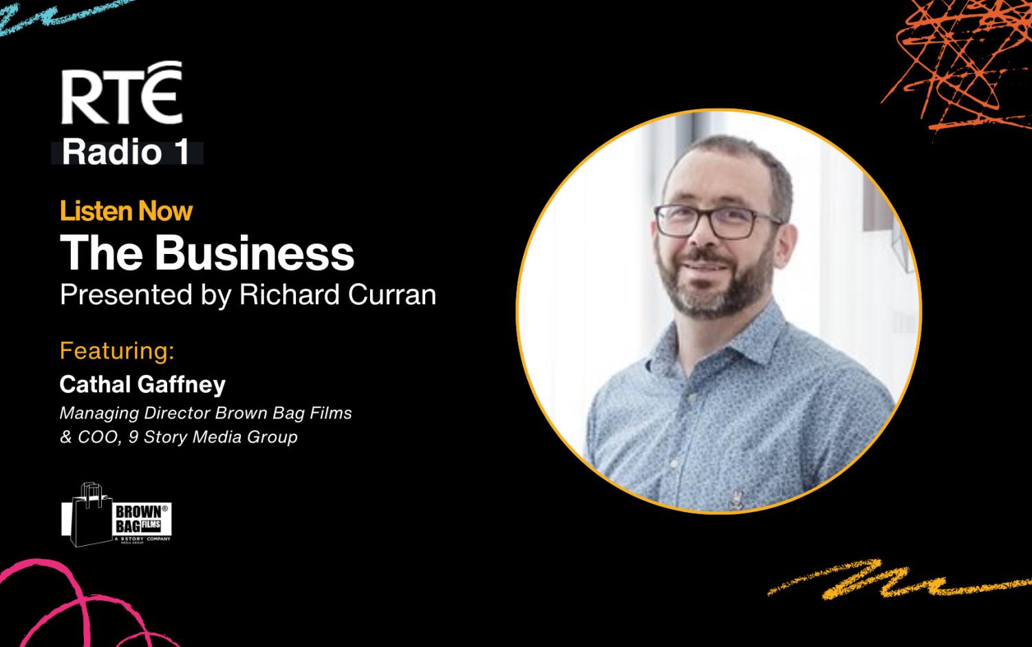 Website asset featuring headshot of Cathal Gaffney