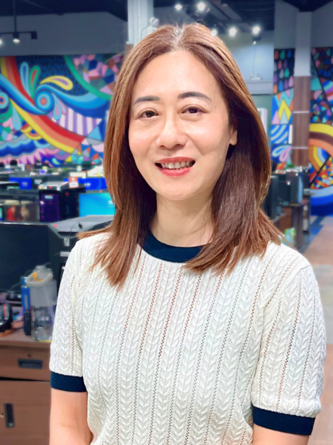 A photo of Lily Wang in the Brown Bag Films Bali studio