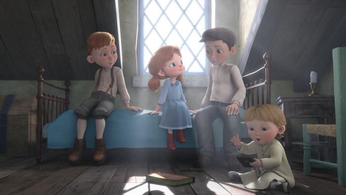 A still from animated holiday special Angela's Christmas 2