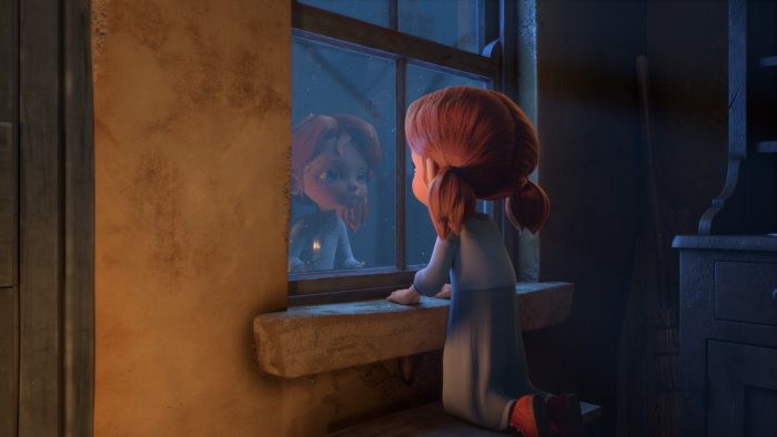 A still from animated holiday special Angela's Christmas