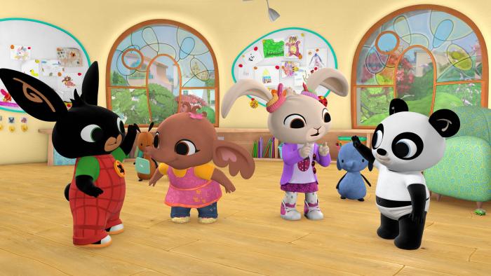 Bing and friends in their playschool