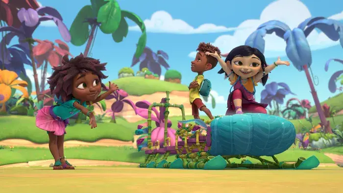 A still from the animated series Eureka!