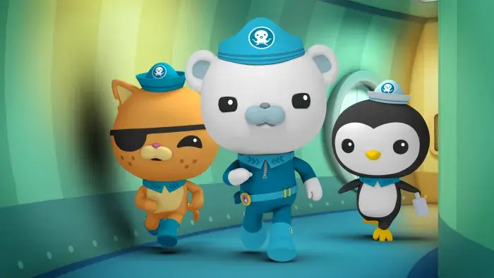 Kwazii, Captain Barnacles, Peso running down a hallway
