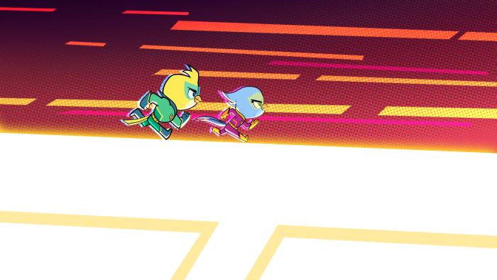 Ace and Polly running