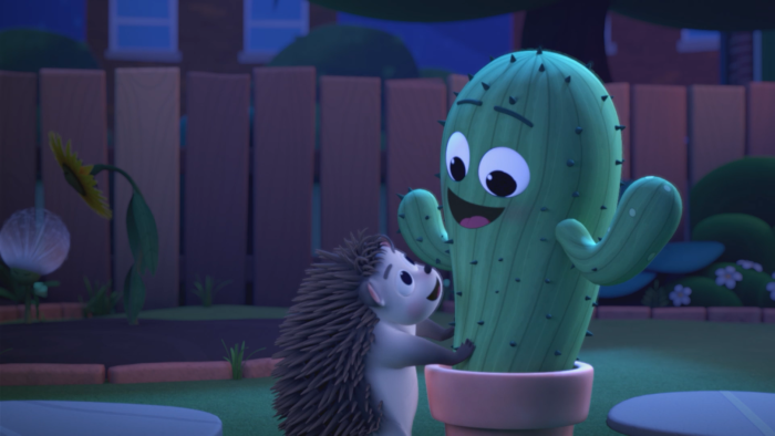 A still from animated short film Pins and Needles