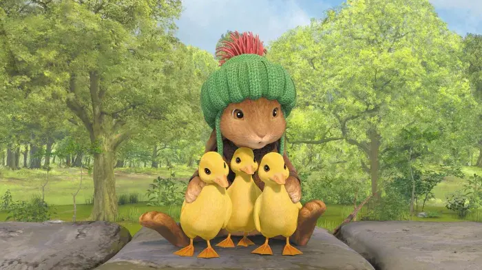 Benjamin and some ducklings
