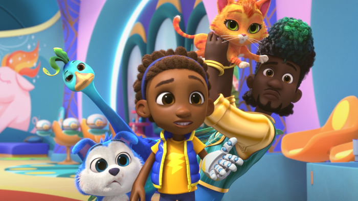 Dax and some friends looking surprised