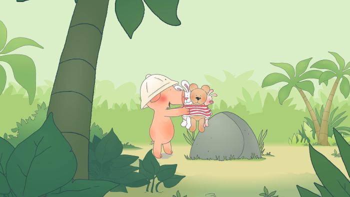 Wibbly Pig Episodic Still - Wibbly and friend in a forest