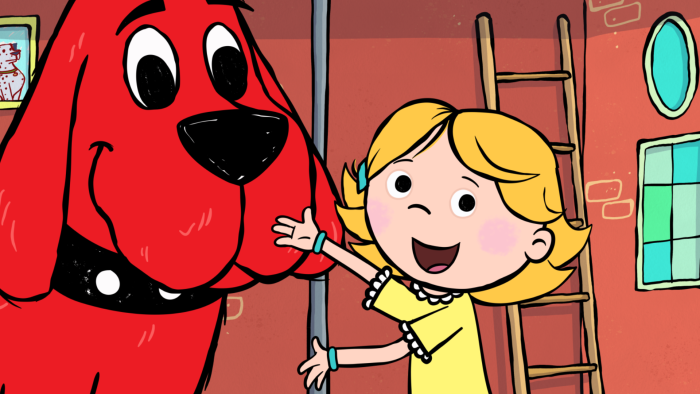 Clifford the Big Red Dog - Episodic Still - Clifford hangs out with his friend Emily Elizabeth.